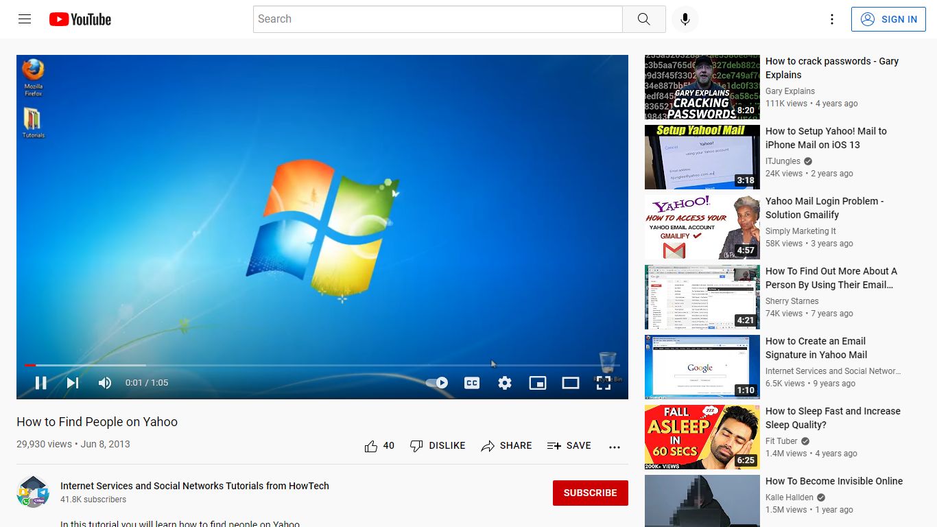 How to Find People on Yahoo - YouTube